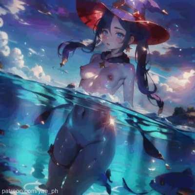 Mona in the sea (Animated, Yae P.House)