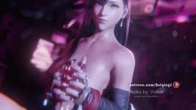 Tifa giving a handjob (Bulging Senpai, Volkor) [Final Fantasy]