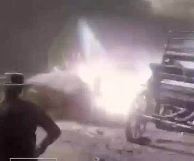 god of thunder hanging out in the wild west