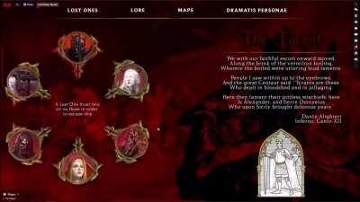 The Landing Page for an upcoming D&D campaign set in Dante's Inferno