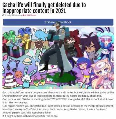 oh no Gacha life shutdown!!!?!?!?!?!?!??!?!?!