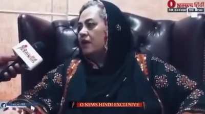 Balochistan's Prime Minister Nayla Qadari has to say something