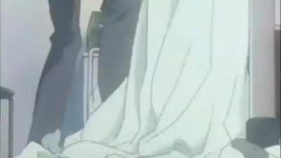 Shinji just flicking around the sausage