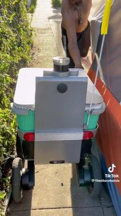 Robot on the loose, Shelby, just trying to do her job. 