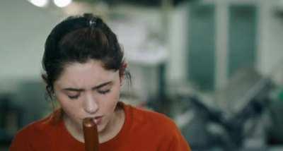 Horny Natalia Dyer, getting off while all these dicks Jerking for her🤤