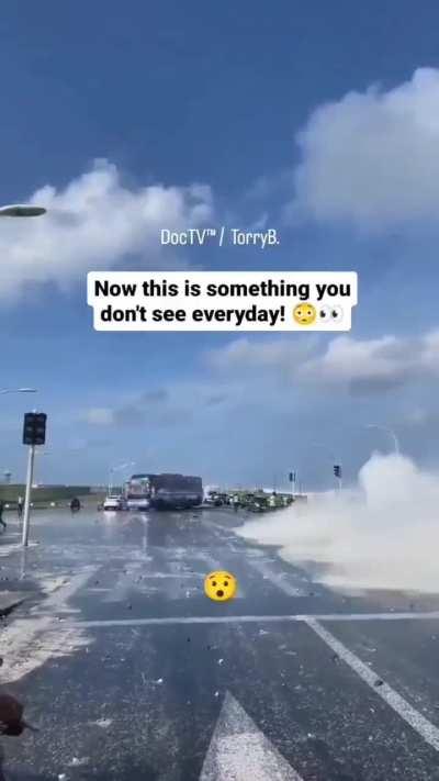 It's safe to drive by the beach