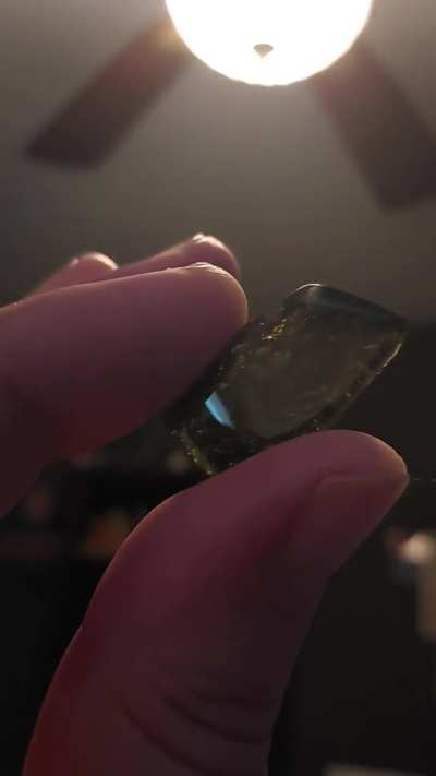 My Moldavite crystal