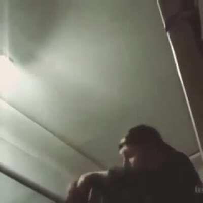 DBS catching a big spider in small container!