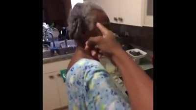 Jah annoying his grandma