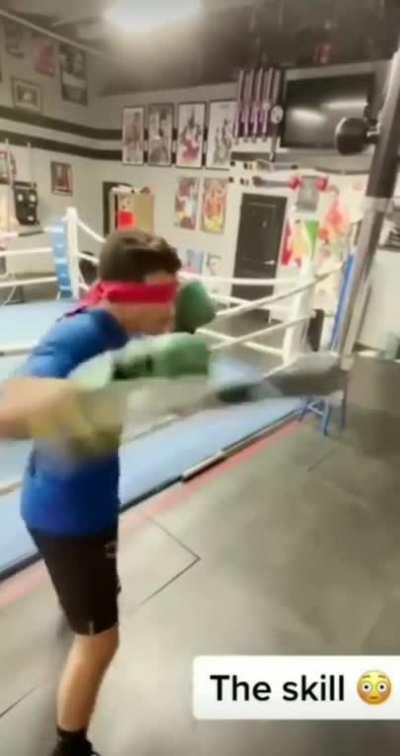 Training blindfolded