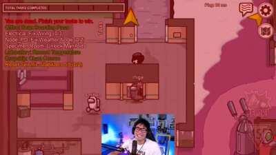 Moments of Celine screaming in Among Us