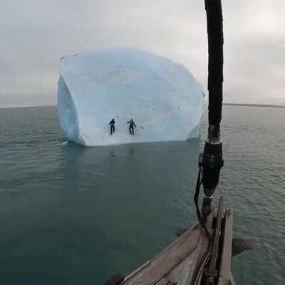 What could go wrong when you climb a floating iceberg