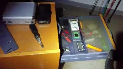 Set up your electronics lab in the basement they said...