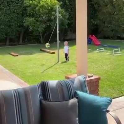 Pow. Right in the child’s face.