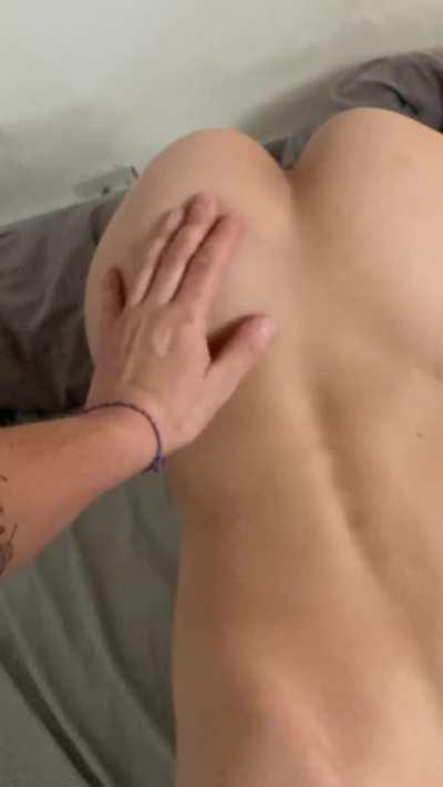 Do you like this view while I suck your balls?