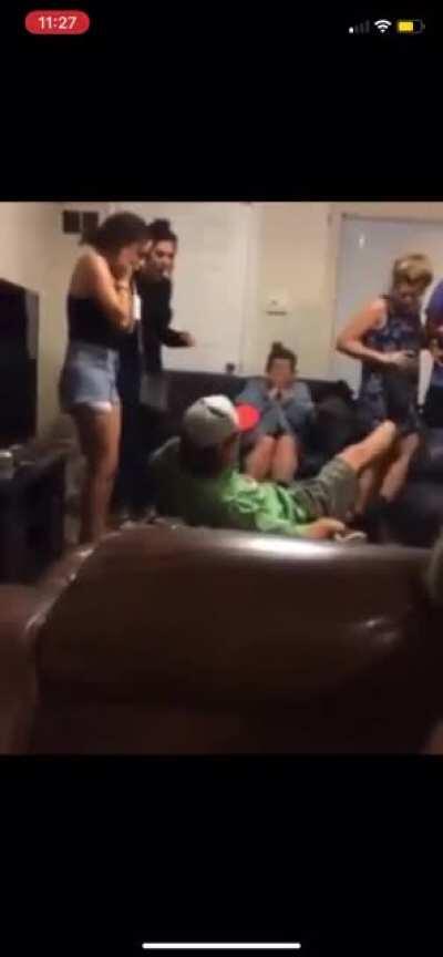 Glass shards in the ass?