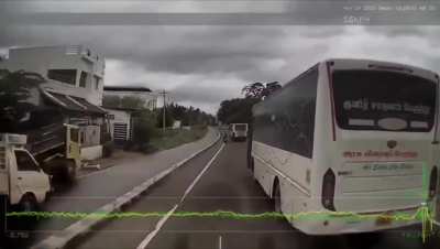 Dashcam Footage Captures Terrifying Bus Accident That Killed 7 People — Tenkasi, Tamil Nadu