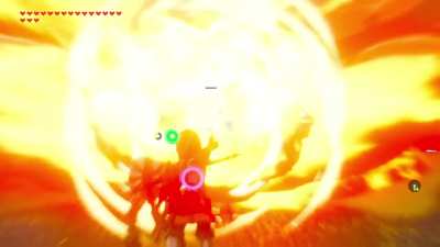 A lynel fight in a pretty area