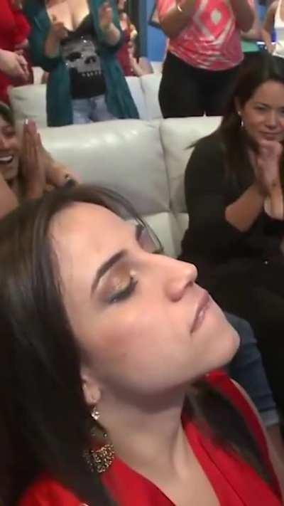 Hottie in red loves dick