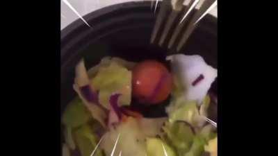 Tomato goes super saiyan