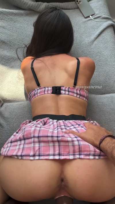 Tight Pussy Grip Hot Schoolgirl  Doggystyle POV