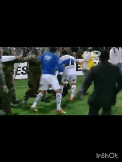 Public freakout after a Copa Libertadores match, in South America.