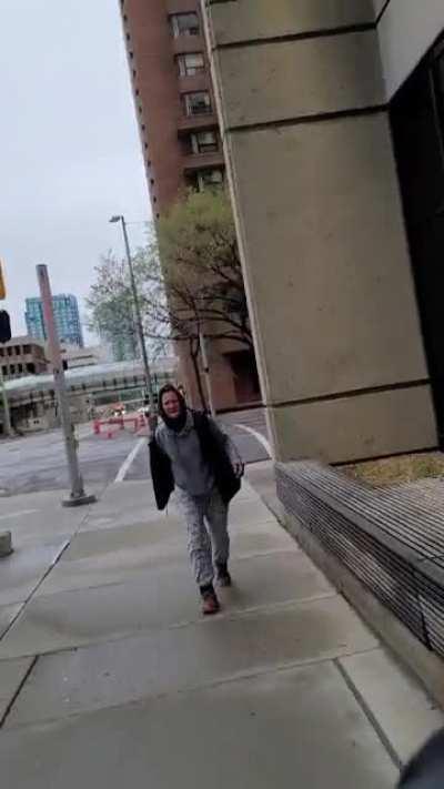 This Crazy @#$%^ trying to stab me