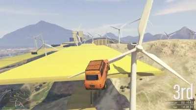 Getting slapped by a wind turbine