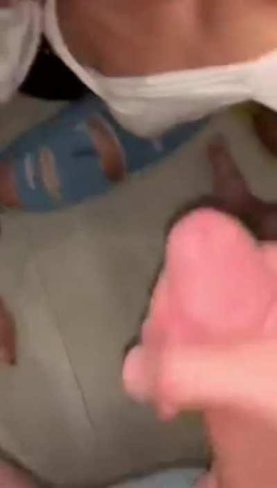 Sloppy double blowjob