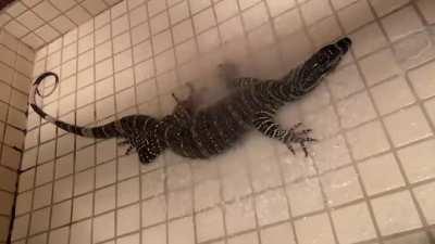 Warm showers are awesome