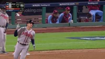 [Highlight] [Highlight] Austin Riley gives the Braves an early lead with a solo homer.