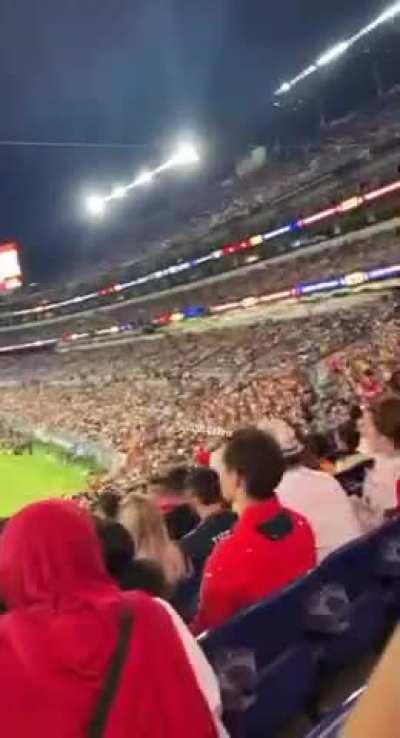 Having some fun at the soccer game!