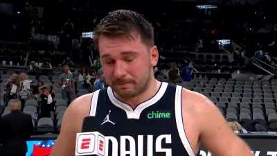 [Highlight] Luka traumatizes children everywhere by saying a bad word in his postgame interview