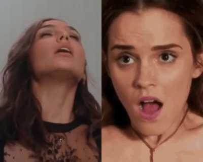 Who has the hotter “when it goes in face” Gal Gadot or Emma Watson ?
