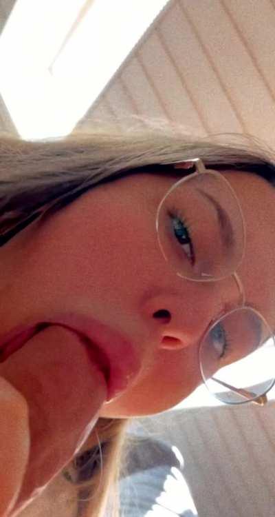 My girl loves some big candy in her mouth