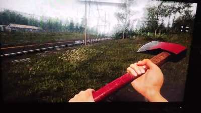 why does the grass look grainy and weird