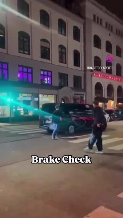 Brake check to the face costs 9999 aura points😩