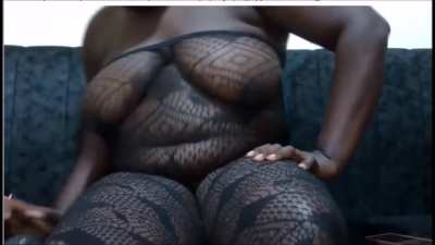 Horny thick power packed African girl.