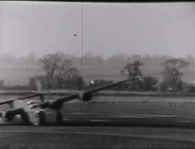 B-24 Liberator emergency landing.