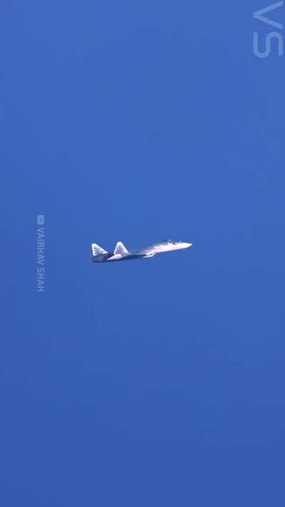 For the first time ever, the Su-57 Felon and F-35 Lightning II shared the same skies — and it happened at Aero India 2025! Watch the full video, link below!