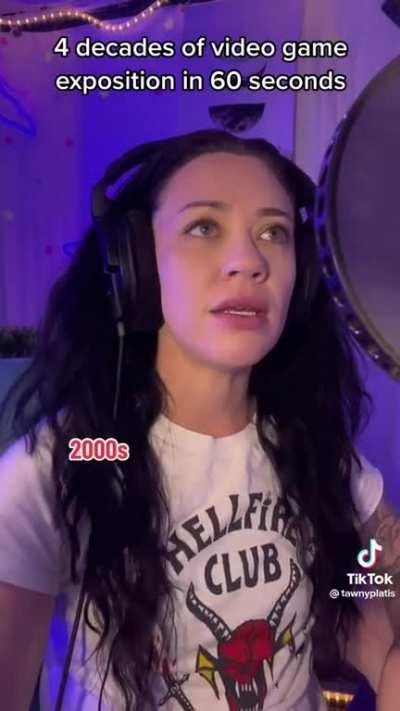 Video game exposition through the decades