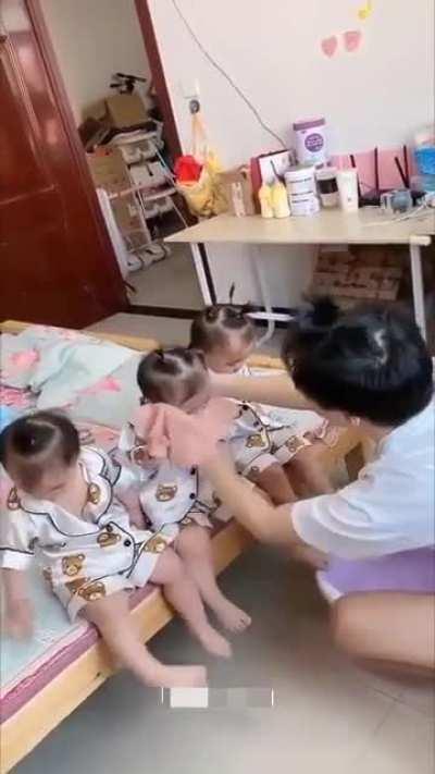 Triplets babies made me smile