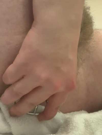 First time I’ve been able to get my fist in…