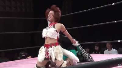 Shoko Nakajima being put on display in brutal submission holds