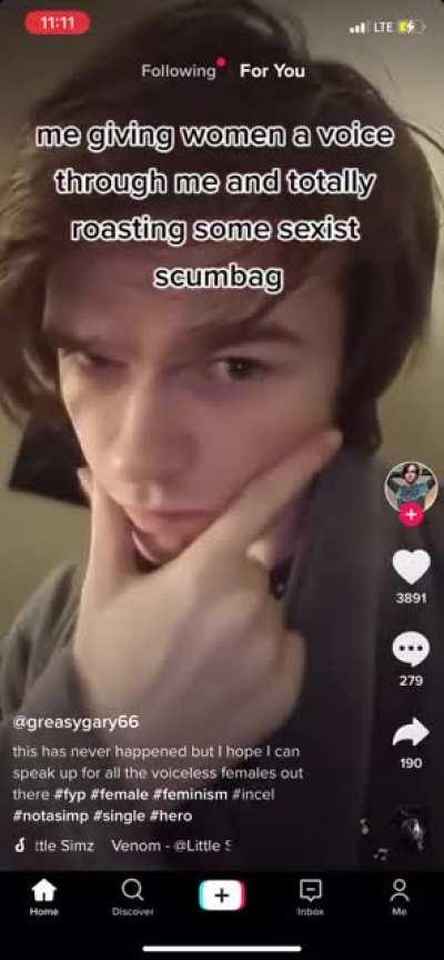 What would feminists do without Greasy Gary’s whiteknighting?