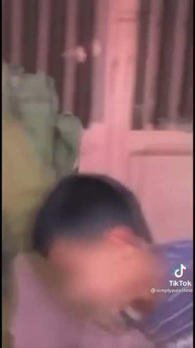 Israeli crimes against children, handcuffing their hands, legs and blindfolding 10 year olds! If this is how they treat children, guess what they'd do to innocent civilians!