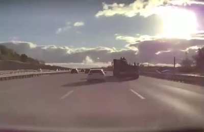 Rust/dirt coming off truck, hits my front bumper and window