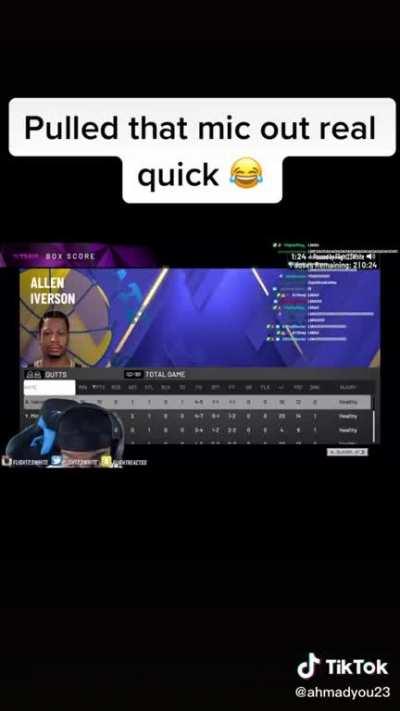 Put the mic on real quick