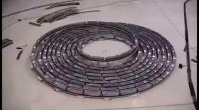 “Infinite” Spiraling Train