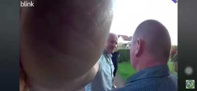 The guy ringing is a known local creep. He throws balls into gardens and asks to retrieve them, to look at kids. 